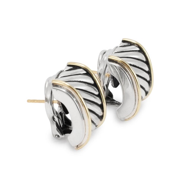 Brand: David Yurman Gender: Ladies Metal Type: 18K Rose Gold Length: 0.90 inches Width: 14.45 mm Weight: 15.84 grams DAVID...