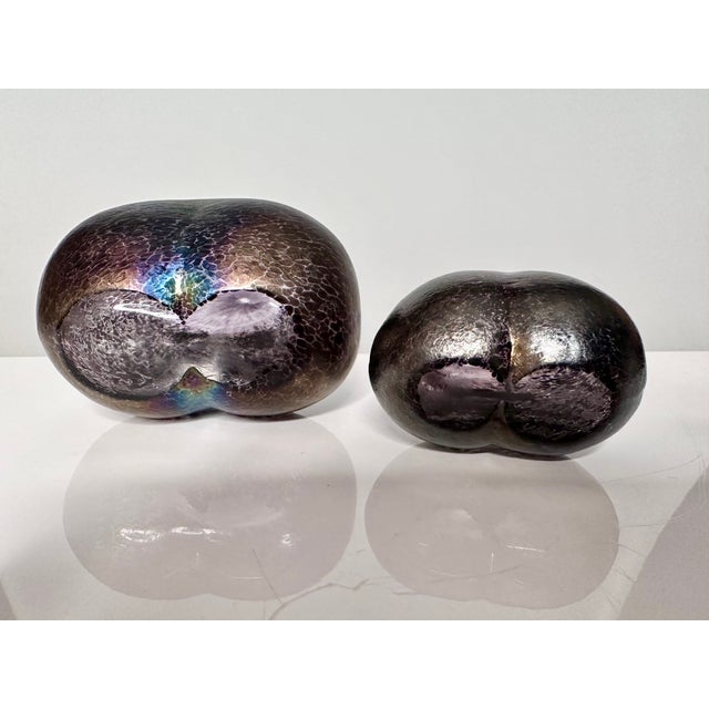 Small Glass Art Vases by Bertil Vallien, Sweden, 1980s, Set of 2 For Sale - Image 10 of 18
