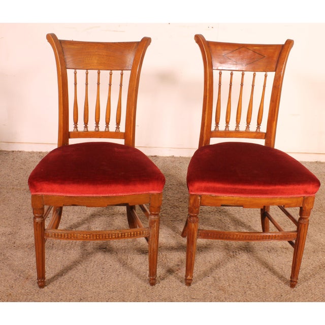 Antique Directoire Dining Chairs, Set of 4 For Sale - Image 4 of 11