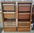 Pair Danish Mid 20th Century Modern Teak Tambour Fall Front Open Drawers File Cabinets For Sale - Image 4 of 8