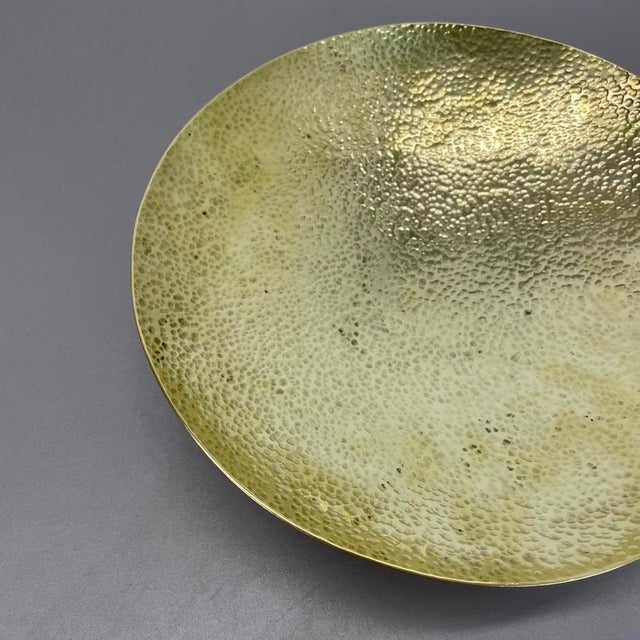 Large Brass Handmade Shell Plate Desk Element in the style of Auböck, Austria, 1950s For Sale - Image 5 of 18