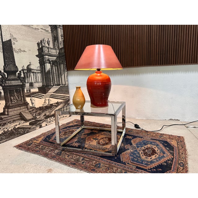 Large Glazed Ceramic Table Lamp with Vase-Shaped Base, 1970s For Sale - Image 16 of 18