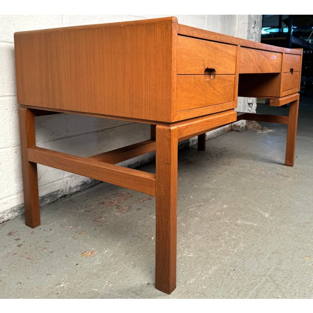Mid-Century Modern Mid-Century Teak Desk by Arne Wahl Iversen For Sale - Image 3 of 12