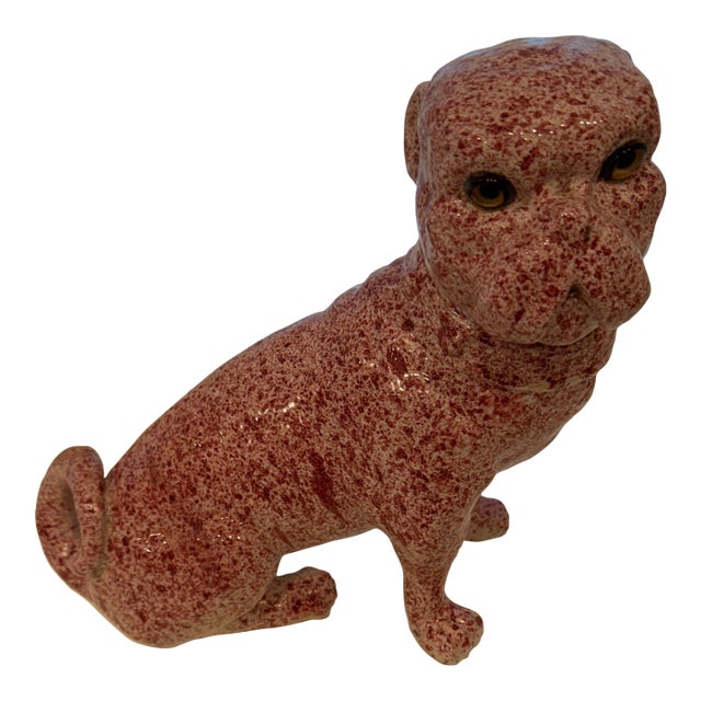 Early 20th Century Ceramic Faience Dog For Sale