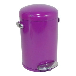 Vintage Purple Trash Can For Sale