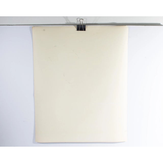 Green 1980s Signed Abstract Mixed Media Painting by Harry Hilson For Sale - Image 8 of 9