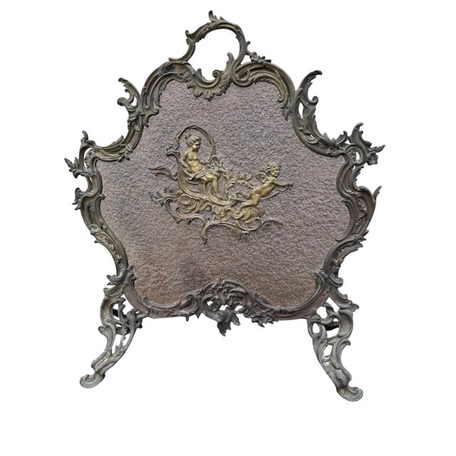 Bronze Fire Screen by Charles Casier For Sale - Image 11 of 11