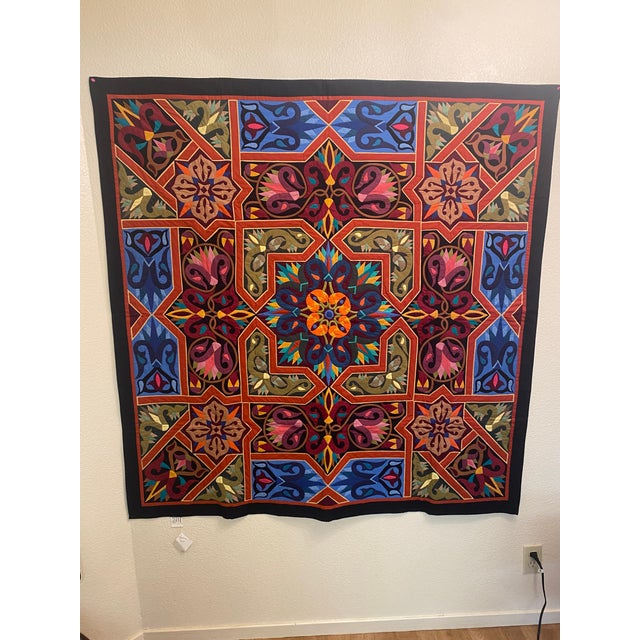 Vintage HandStitched Egyptian Khayamiya Appliquéd From the Tentmakers