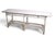 Early 20th Century Large Stick Wicker Console Table in White Paint Finish For Sale - Image 9 of 18