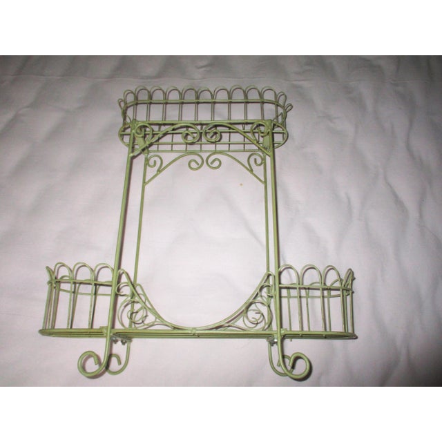 Vintage Ornate French Wire Two Tier Table Top Planter For Sale - Image 9 of 9