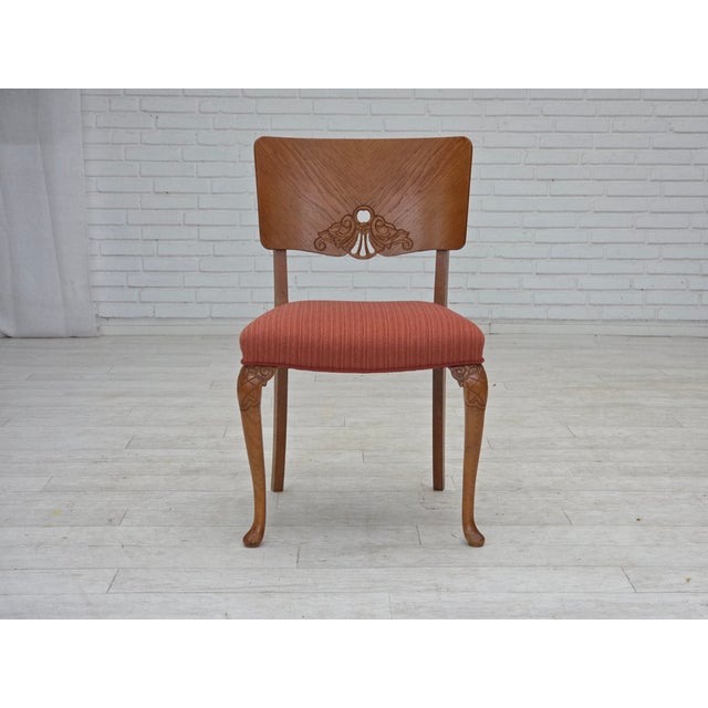 Vintage Danish Dining Chairs in Furniture Wool, 1950s, Set of 6 For Sale - Image 10 of 18