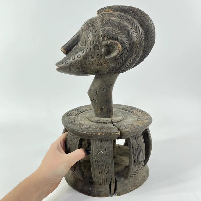 Early 20th Century Luba Figure on Decorative Base For Sale - Image 9 of 9