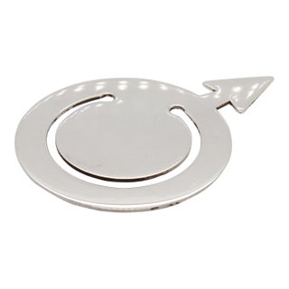 Vintage Tiffany & Co. Sterling Silver 'Male' or 'Mars Symbol' Bookmark For Sale