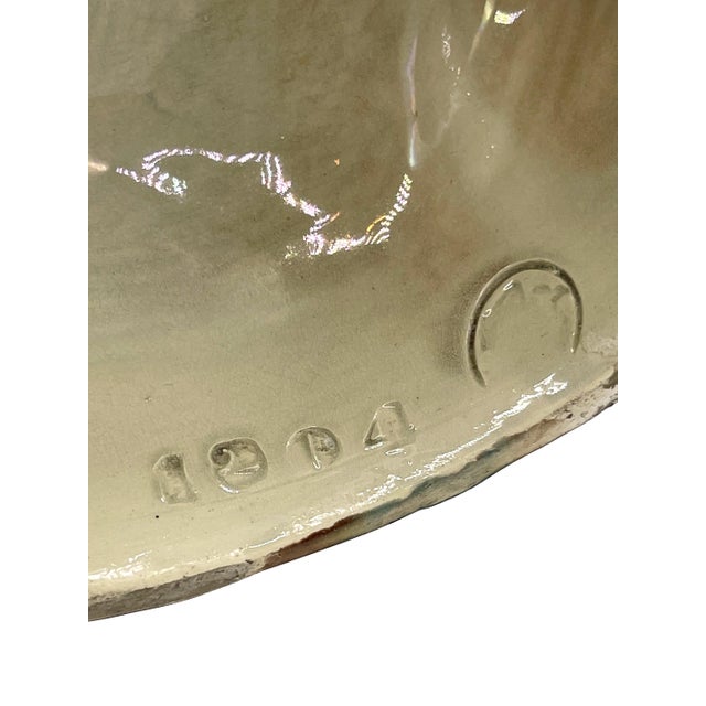 Hugo Lonitz Majolica Table Jardinière Stand With Partridges, Oak Tree, Ca. 1880 For Sale - Image 12 of 13