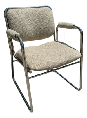 Vintage Chrome Accent Chair