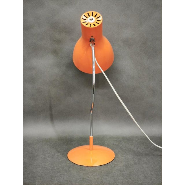 Orange Table Lamp by Josef Hůrka for Napako, Czechoslovakia, 1960s For Sale - Image 3 of 13