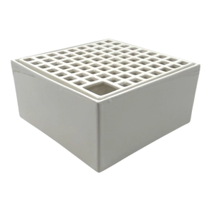 Studio Opi, White Space Age Mod. Ikebana C Ceramic Vase / Ashtray, Gabbianelli Italy Ca. 1970