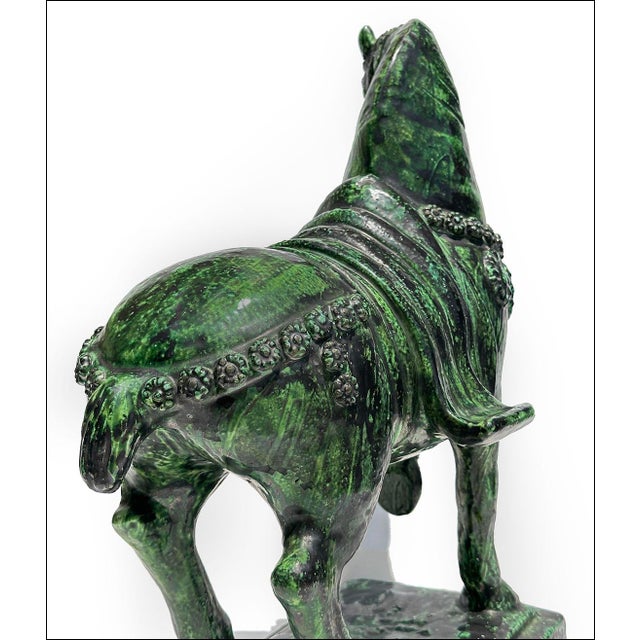 Vintage Italian Mid Century Modern Art Pottery Horse Sculpture For Sale In New York - Image 6 of 10