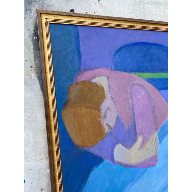 Original Mid 20th Century Figurative Oil Painting by Florence Zlowe (1902-1992) For Sale - Image 4 of 12
