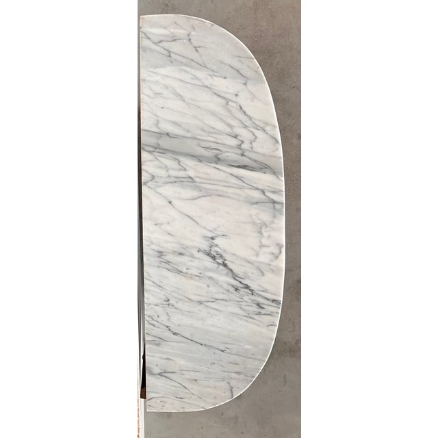 Louis XV Style Carved Walnut and Marble Top Console Table or Radiator Cover For Sale - Image 4 of 7