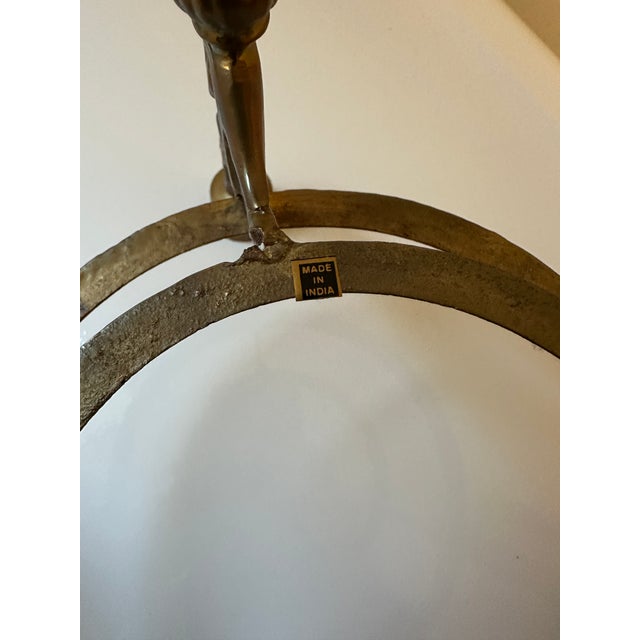 Metal French Gilt Brass & Glass Centerpiece Candelabra Bowl, 19th Century For Sale - Image 7 of 8