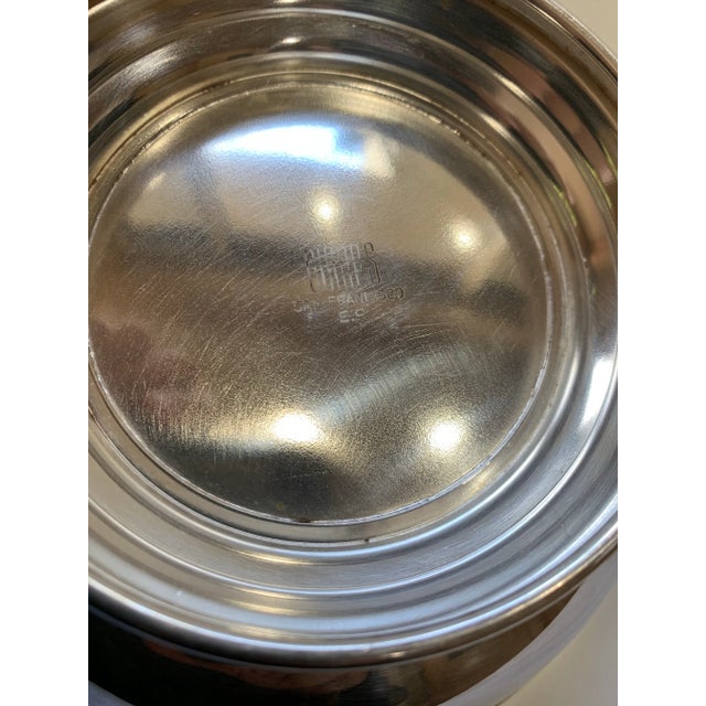 Late 20th Century Gumps Stainless Steel Bowl For Sale In Los Angeles - Image 6 of 7