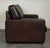 Vintage Brown Leather Two to Three Seater Sofa For Sale - Image 10 of 16