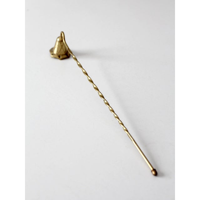 Vintage Brass Candle Snuffer With Twisted Handle For Sale - Image 11 of 12
