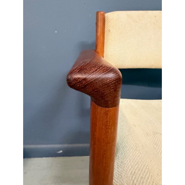 Set of Six Scandinavian Modern Teak Stacking Armchairs, Denmark or Norway, 1970s For Sale - Image 12 of 13