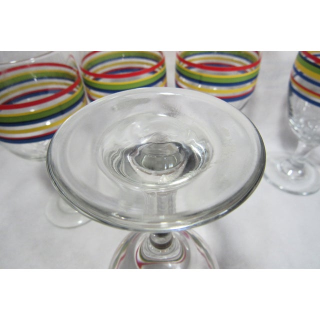 Mid 20th Century Libbey Mambo Fiesta Glasses Set of 6 For Sale - Image 9 of 10