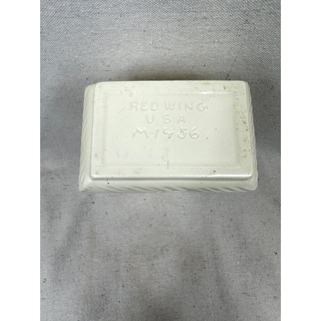 Vintage Red Wing Vase For Sale - Image 9 of 11