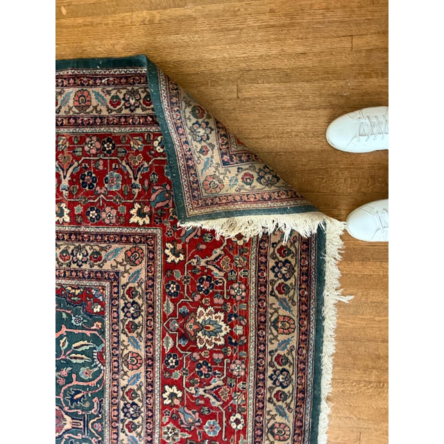 Huge Palace Size Handmade Persian Wool Tabriz Rug 13.5’ by 20’ For Sale - Image 9 of 9