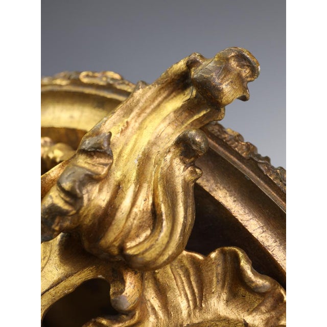18th Century Italian Rococo Giltwood Corner Wall Bracket, 1870 For Sale - Image 4 of 18