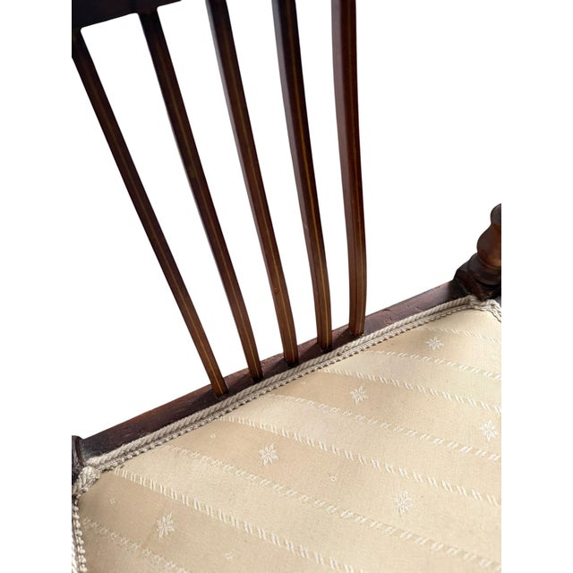 Antique Edwardian Mahogany Corner Chair, 1800s For Sale - Image 9 of 11