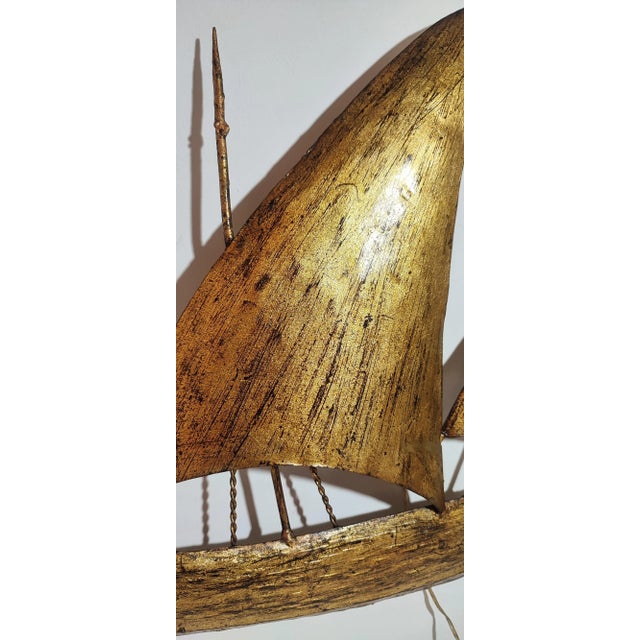 1970s Spanish Wrought Iron Wall Light, 1960s For Sale - Image 5 of 10