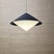 Kuli Blue and White Hanging Lamp by Svea Winkler for Orno, Finland, 1960s For Sale - Image 4 of 9