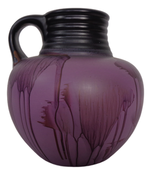 Purple ES Ceramic Vase from Emons & Söhne, Germany, 1970s