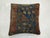 Zabihi Collection Blue Border Tabriz Rug Pillow For Sale - Image 4 of 5