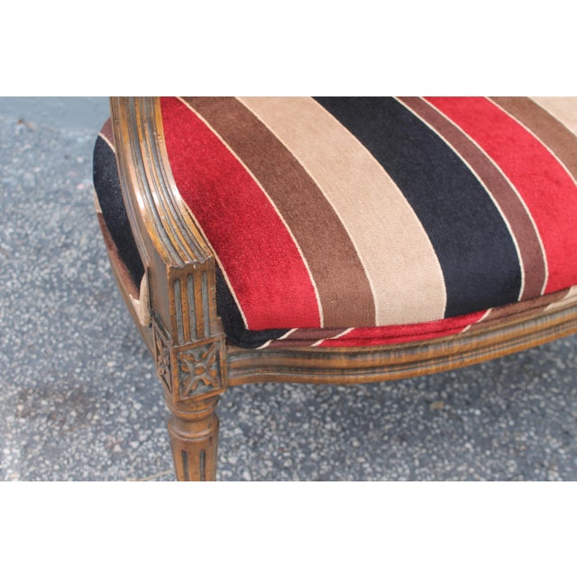 Vintage Modern Upholstered Occasional Armchair For Sale - Image 4 of 9