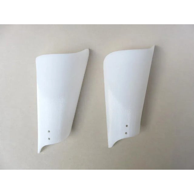 Wall Lights in Acrylic Glass & Brass, 1950s, Set of 2 For Sale - Image 12 of 18