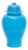 Turquoise Blue Glazed Porcelain Ginger Jar For Sale
