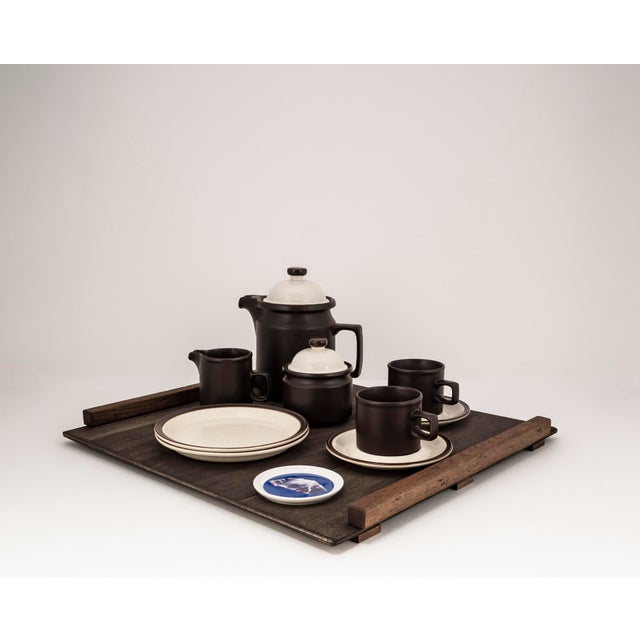 Brutalist. Elegant for two. Clear. Expressive. Timeless. At its core is a ceramic service by Doverstone Staffordshire, a...