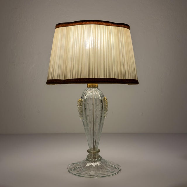 1980s Murano Glass Table Lamp from Barovier and Toso, Italy, 1980s For Sale - Image 5 of 18