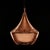 Copper Late 20th Century Hand-Hammered Copper Pendant Light, 1990s For Sale - Image 8 of 10