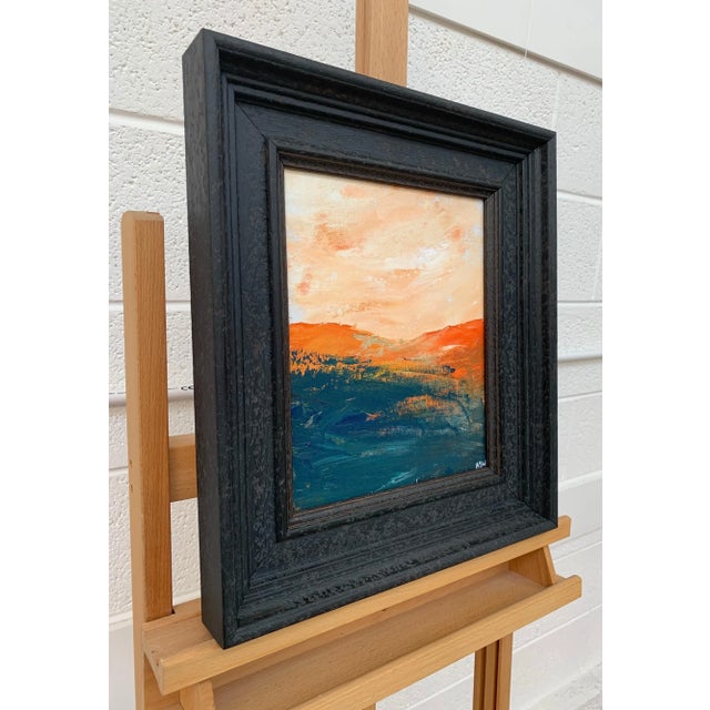 Abstract Angela Wakefield Abstract Orange & Black Mountain Landscape Study by Contemporary British Artist, 2020 For Sale - Image 3 of 12