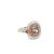 Pink Gia Certified Radiant Cut Fancy Dark Brown Pink Diamond and Diamond Halo Ring Size 6.5 For Sale - Image 8 of 9
