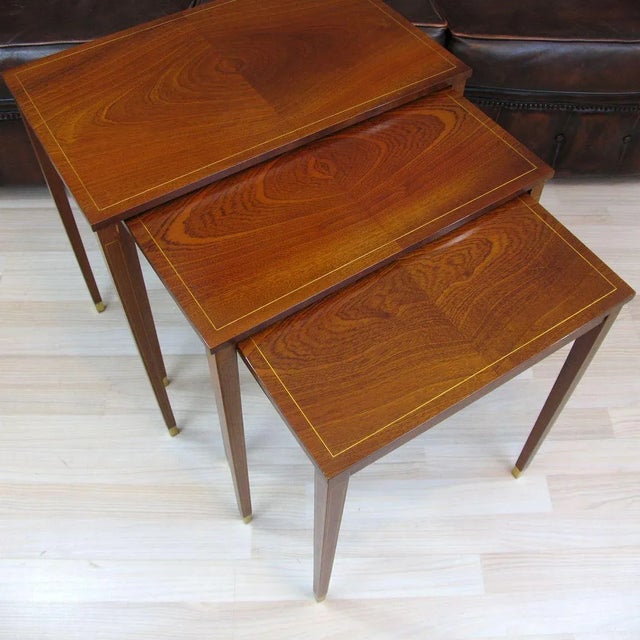 Nesting Tables by Bodafors Svenska Möbelfabrikerna, 1950s, Set of 3 For Sale - Image 6 of 18