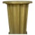 Metal Neoclassical Fluted Column Bar Cabinet Pedestal Side End Table, Vintage Revival For Sale - Image 7 of 11