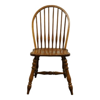 Temple Stuart Oak Hill Collection Rustic Americana Bowback Windsor Dining Side Chair For Sale