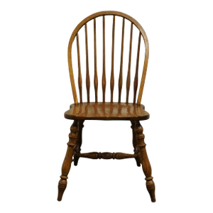 Temple Stuart Oak Hill Collection Rustic Americana Bowback Windsor Dining Side Chair